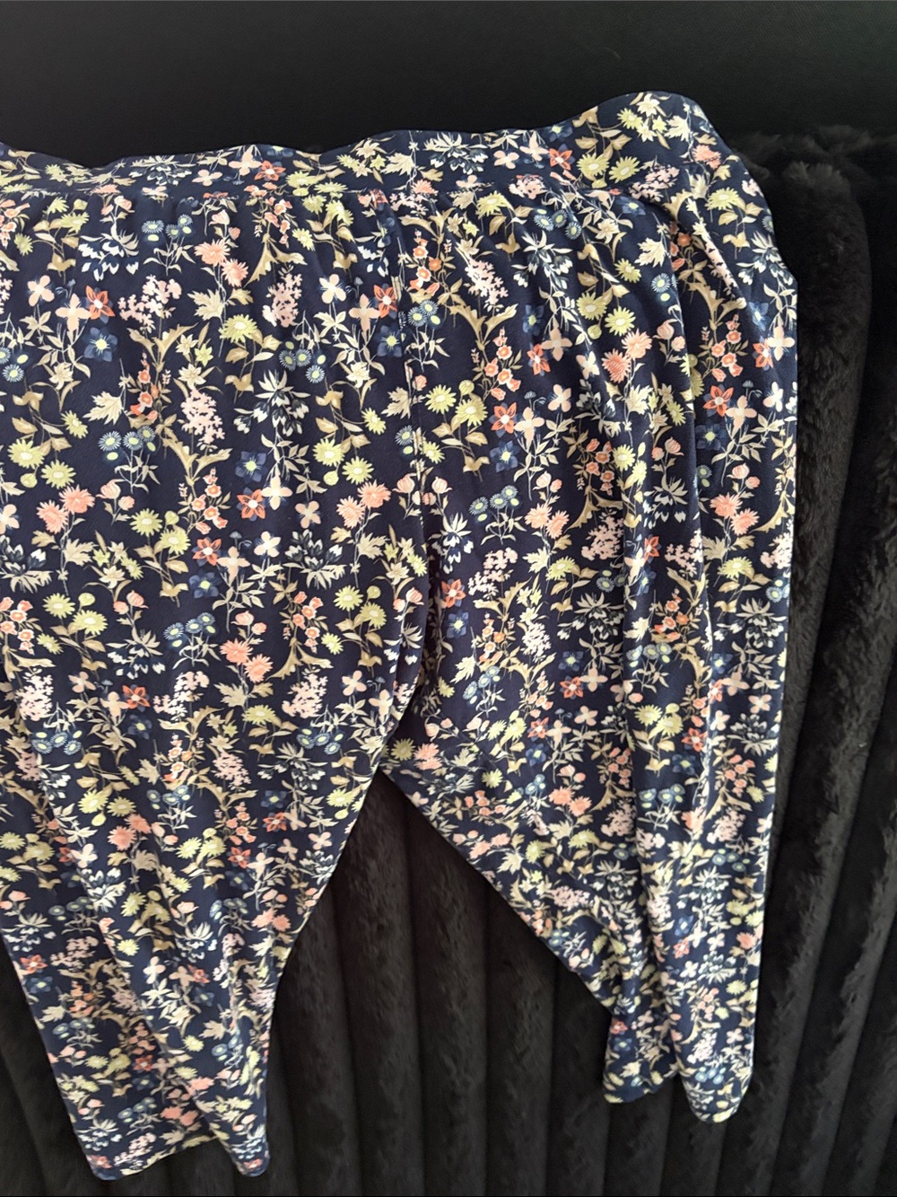 Amazon Navy Floral Print Women's Pants